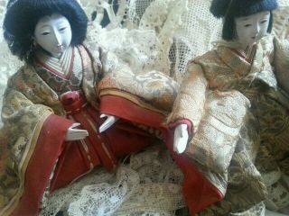 Vtg Ningyō Japanese Doll Male Japan Asian Dolls Traditional Costume Gofun
