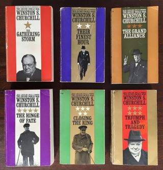 Winston Churchill—the Second World War,  Complete 6 Volume Book Set—used
