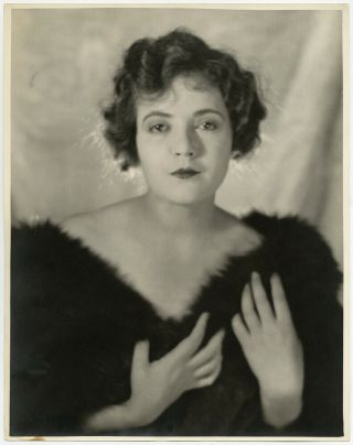 Silent Film Flapper Lois Wilson 1920s Vintage Edwin Bower Hesser Lrg.  Photograph