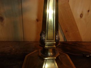 Vintage Stiffel Brass Crystal Torcherie Table Lamp Century Hollywood Regency 5
