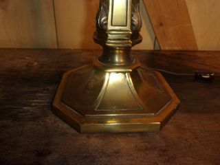 Vintage Stiffel Brass Crystal Torcherie Table Lamp Century Hollywood Regency 6