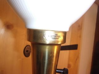 Vintage Stiffel Brass Crystal Torcherie Table Lamp Century Hollywood Regency 7