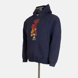 Vintage World Industries 90s hoodie hoody skateboarding XL devil man made in USA 2