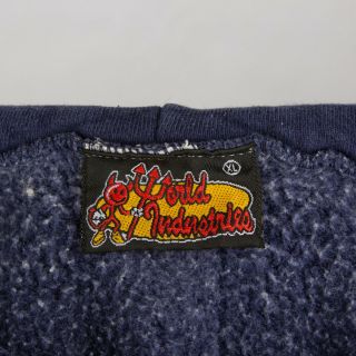 Vintage World Industries 90s hoodie hoody skateboarding XL devil man made in USA 4