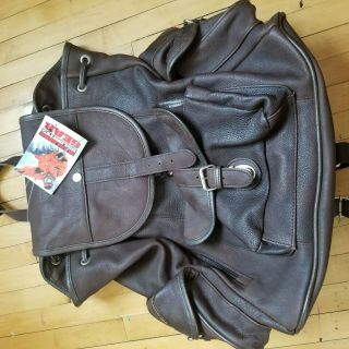 Leather Backpack Marlboro Unlimited Gear Vintage With Tag Deadstock