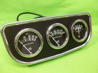 Vintage STEWART WARNER Gauge Panel Set Rat Rod Gasser SCTA Mopar Ford GM 2