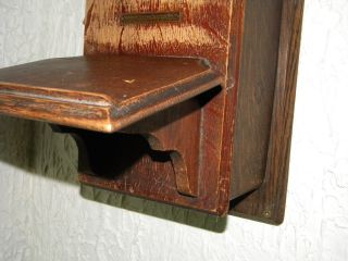 Antique VTG STROMBERG - CARLSON Telephone Oak Wood Hand Crank Wall Box early 1900s 4