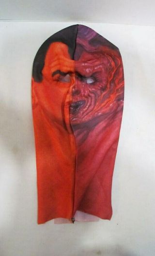 Batman Forever 1995 Two - Face Halloween Mask By Collegeville Costumes Vintage