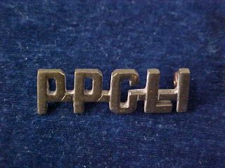 Orig Ww2 " Variation " Metal Title " Ppcli " Princess Patricia 