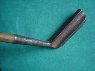 Antique C 1930 Wood Shaft Golf Club Spalding Wedge Putter Marked Hb 34 Inch