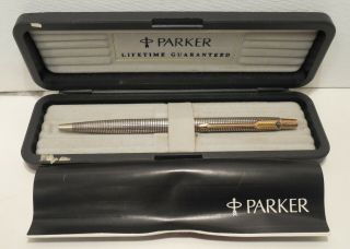 Vintage - Parker 75 - Cap & Barrel - Ballpoint Pen - Sterling Silver -