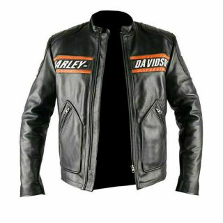 WWE Bill Goldberg Vintage Black Motorcycle Leather Jacket 2
