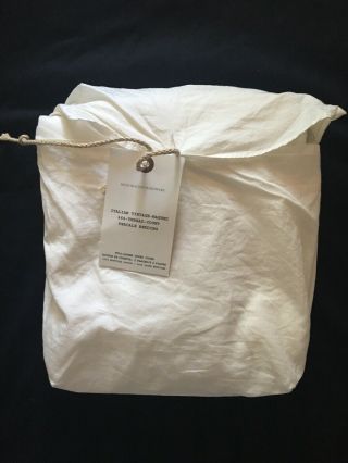Restoration Hardware Italian Vintage Washed 464 Percale Full / Queen Duvet Nwt