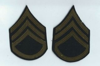 Ww2 Us Army Sergeant 3rd Grade Sgt Sargeant Rank Insignia Chevron