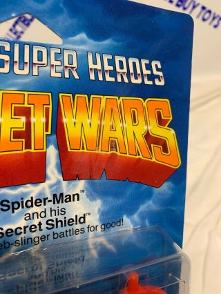 Vintage 1984 Mattel Marvel Secret Wars Black Spider - Man CLEAR BUBBLE 7