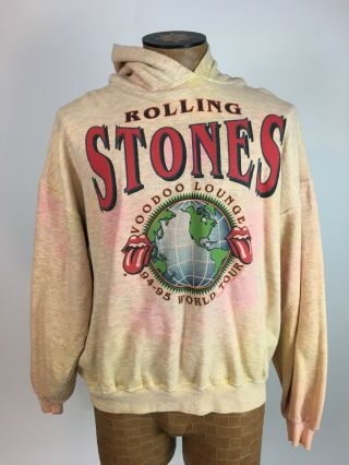 Rolling Stones 94 95 Voodoo World Tour Authentic Vtg Concert Sweatshirt Xl