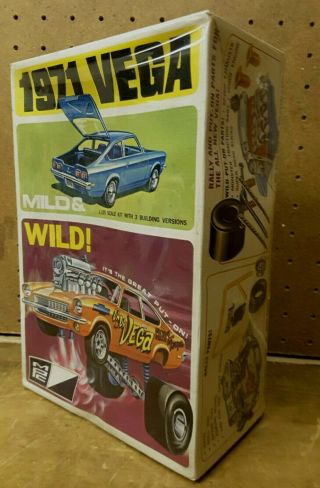 Rare Mpc 1971 Vega Mild & Wild 1/25 Model Car Kit Old Stock - Never Opened