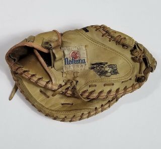 Vintage Nokona Pro - Line Baseball Ten Six Trap Mitt Leather Glove Cm275