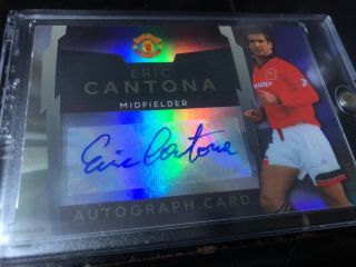 Rare Topps Platinum Soccer Eric Cantona Auto Autograph Man United France