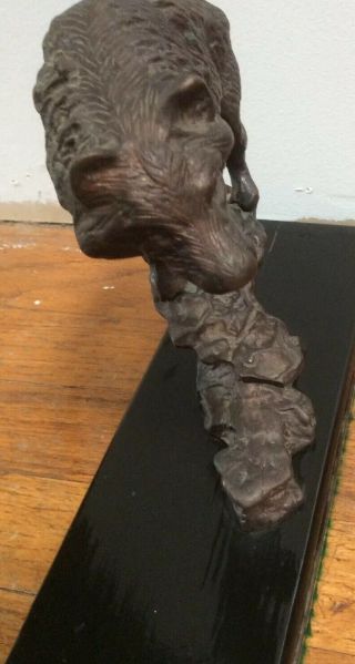 Vintage Bronze Wolf Sculpture 3