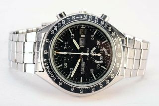 Vintage Citizen Speedy 67 - 9313 Day Date Chronograph 8110 Steel Automatic Watch