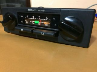 Vintage Becker Avus 801 - Car Radio - Mercedes SL,  123,  124,  126,  115,  190,  116 2