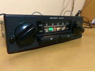 Vintage Becker Avus 801 - Car Radio - Mercedes SL,  123,  124,  126,  115,  190,  116 3