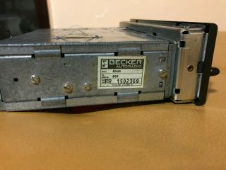 Vintage Becker Avus 801 - Car Radio - Mercedes SL,  123,  124,  126,  115,  190,  116 6