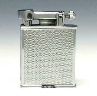 Vintage Parker Beacon By Dunhill The Roller Chrome Liftarm Petrol Lighter