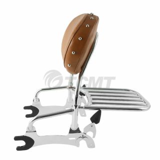 12 " Backrest Sissy Bar,  Luggage Rack For Indian Chief Classic Vintage 14 - 18 17