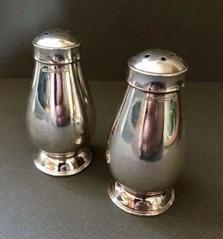 Christofle Albi Silver Plated Salt And Pepper Shakers Set.