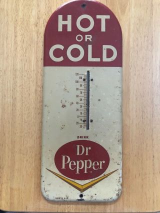 Vintage 16 Inch Dr Pepper Tin Sign