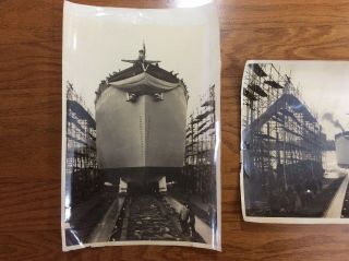 Wwii Anne Bradstreet Agwilines Liberty Ship Launching Photos (2)