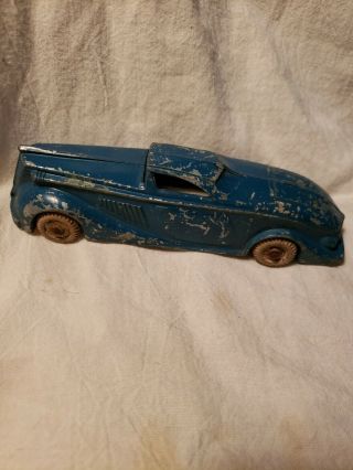 Antique Vintage Collectible Car Blue Sedan Manyon Ny No704 Made In United States