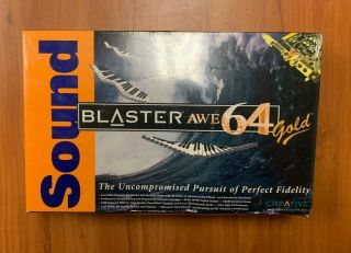 Sound Blaster Awe64 Gold Rare Audio Sound Card