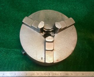 Vintage Cushman 4 " 3 Jaw Scroll Chuck Lathe 1 X 12 Tpi Back Plate Metal Lathe