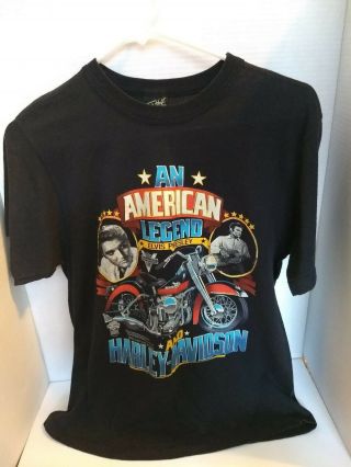 Vintage Harley - Davidson Elvis Presley T - Shirt - Men 