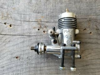 Vintage RC Ohlsson Rice Gas Engine Motor O&R with Vintage O.  S Max 10 2