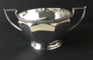 Solid Silver Two Handled Sugar Bowl.  Sheffield 1931 George Howson