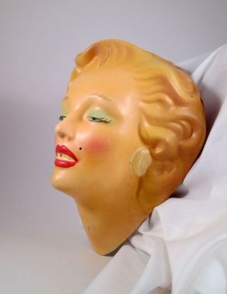 Antique,  Vintage,  Chalkware Marilyn Monroe String Holder - Rare