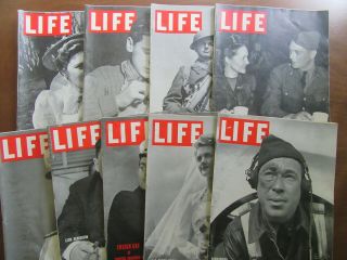 9 Life Magazines World War Ii Wwii 1942