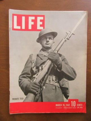 9 Life magazines World War II WWII 1942 3