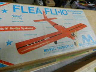 Flea Fli,  10 Vintage R/c Airplane Balsa Kit Rare Midwest Kit