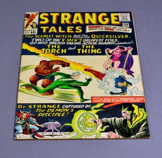 Strange Tales 128 Vintage Marvel Comic Graded 7.  5 Vf -