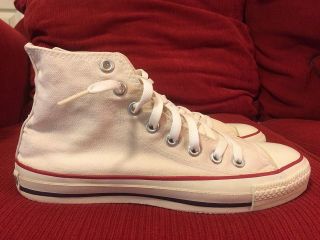Vintage Authentic Made in USA Converse All Star Chuck Taylor Sz 7.  5 8 hi top VTG 2