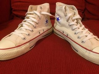 Vintage Authentic Made in USA Converse All Star Chuck Taylor Sz 7.  5 8 hi top VTG 5