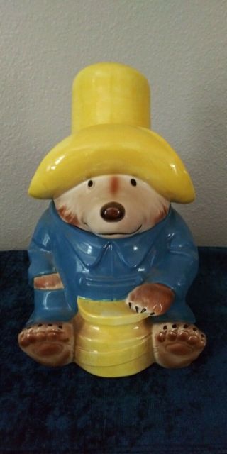Rare Edon Toys Paddington Bear Vintage Cookie Jar Schmid Paint 1978 (cl)
