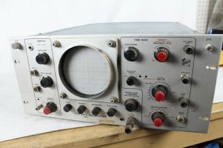 Vintage Type Rm15 Tube Tektronix Oscilloscope Vertical Time Base Rare Old