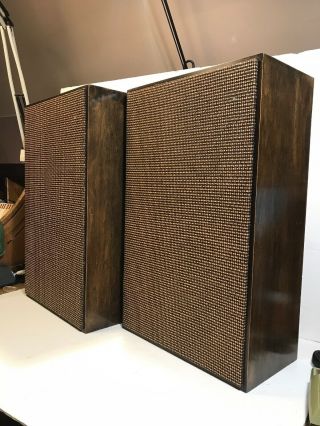 Vintage Jensen Tf - 4a Slender - Shelf 4 - Way 5 - Speaker System Floor Bookshelf (pair)