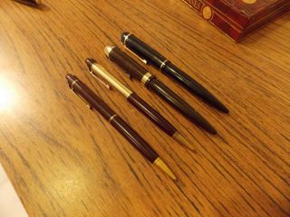 4 Vintage Eversharp Sky Line Fountain Pens W/14k Nibs & Pencils 2 - Each
